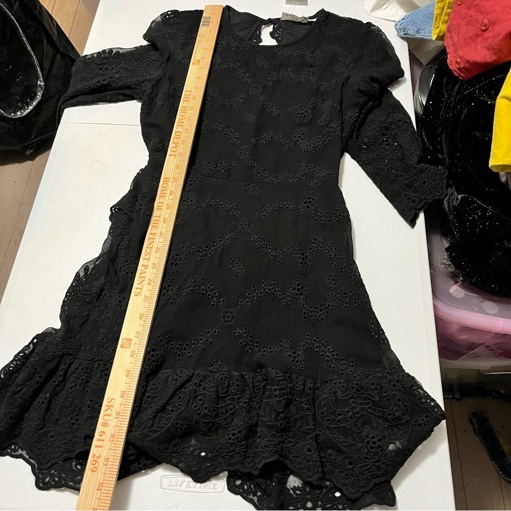 Jen’s Pirate Booty Magdalena Valley Eyelet Dress Black XS R1 - Picture 5 of 7